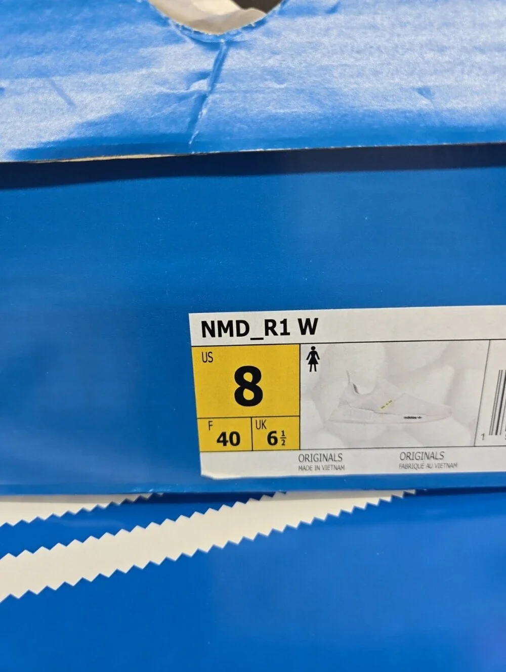 Adidas Women's NMD_R1 GW5699 White Running Shoes Size 8